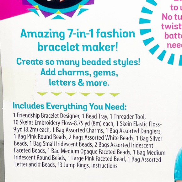 Cra-Z-Art Be Inspired Ultimate Bracelet Studio, 41 Piece Kit - Picture 11 of 12